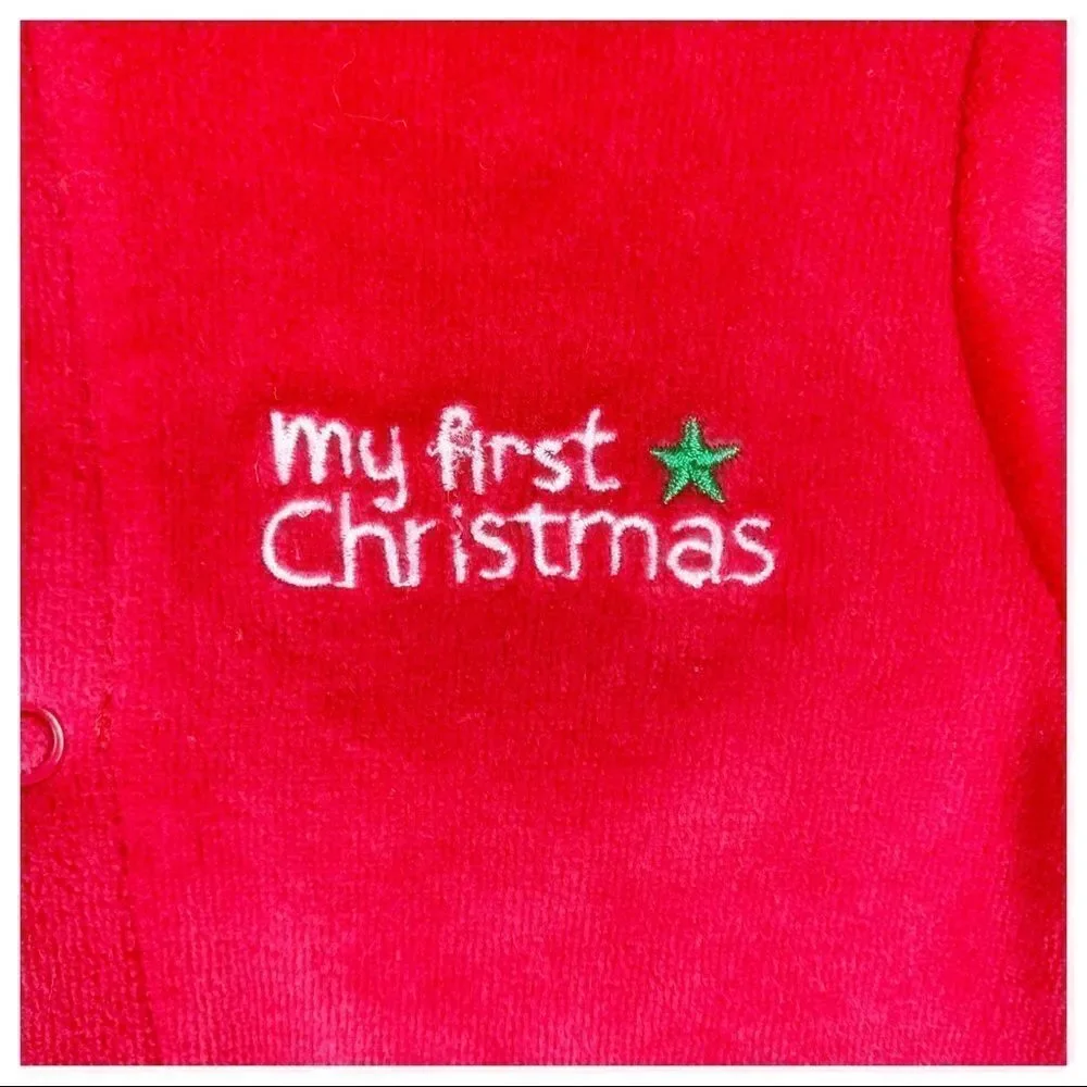 Little Me Baby’s First Christmas Pajamas NWT.‎